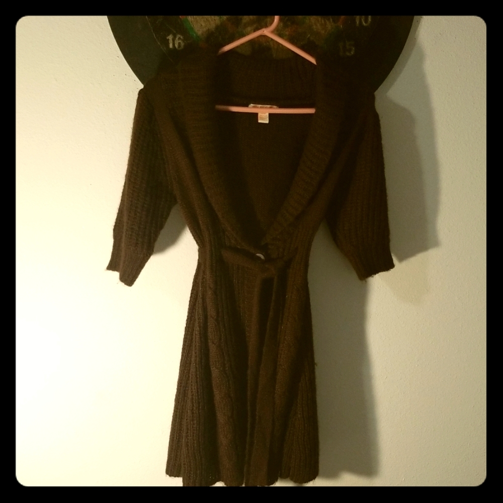 Sweater wrap cardigan